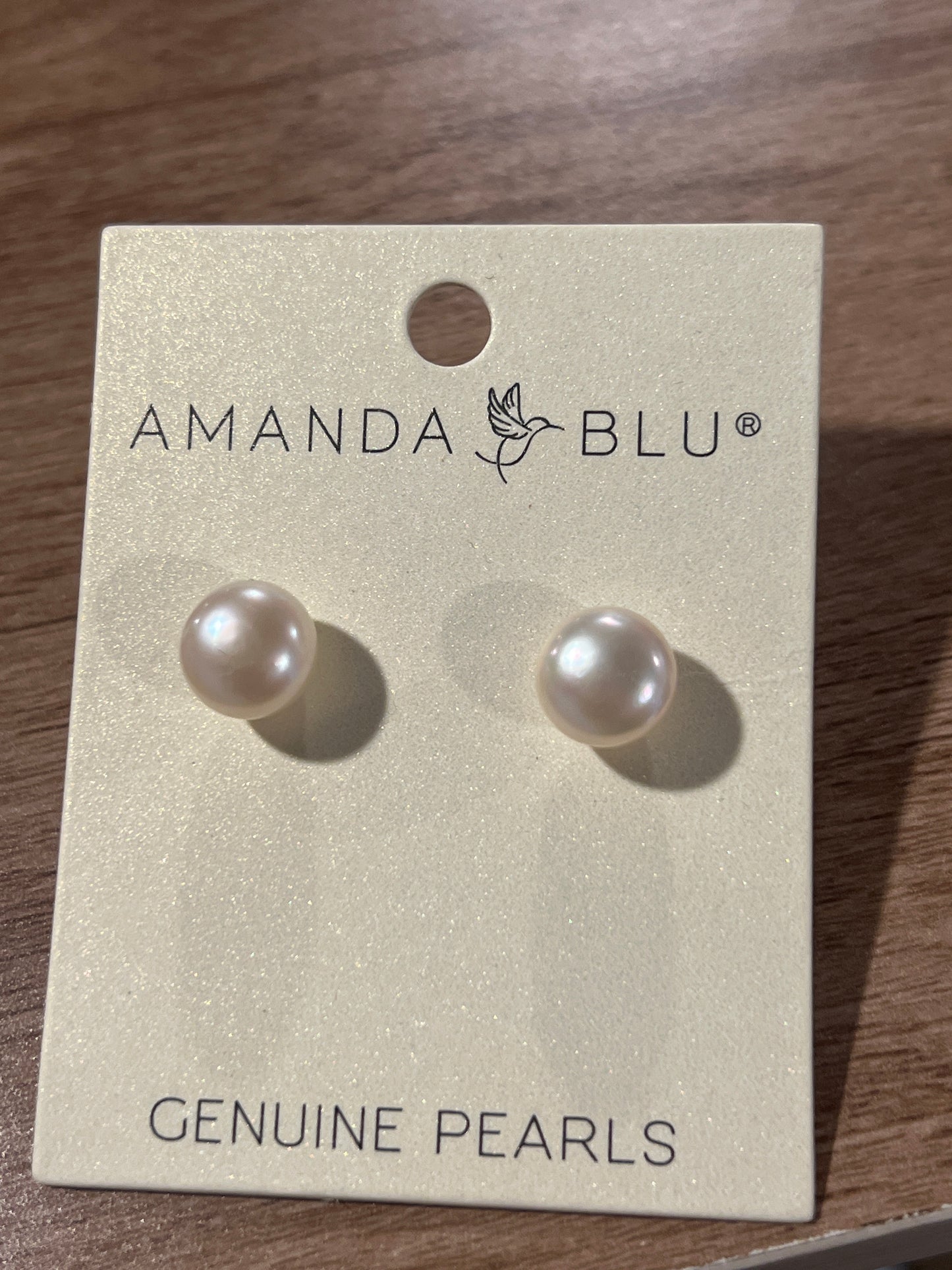 White stud pearls