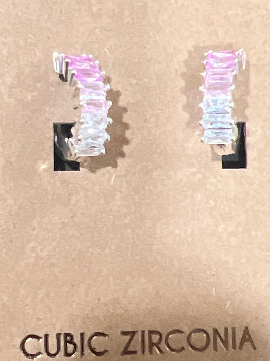 Pink ombré earrings