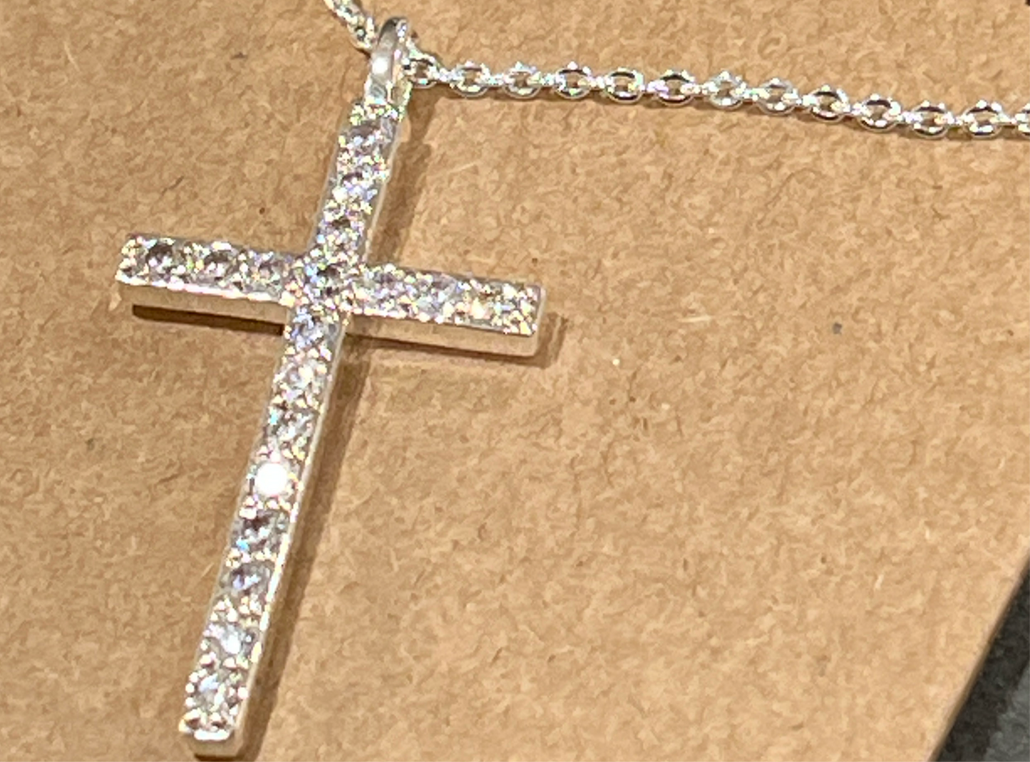 18” cross necklace