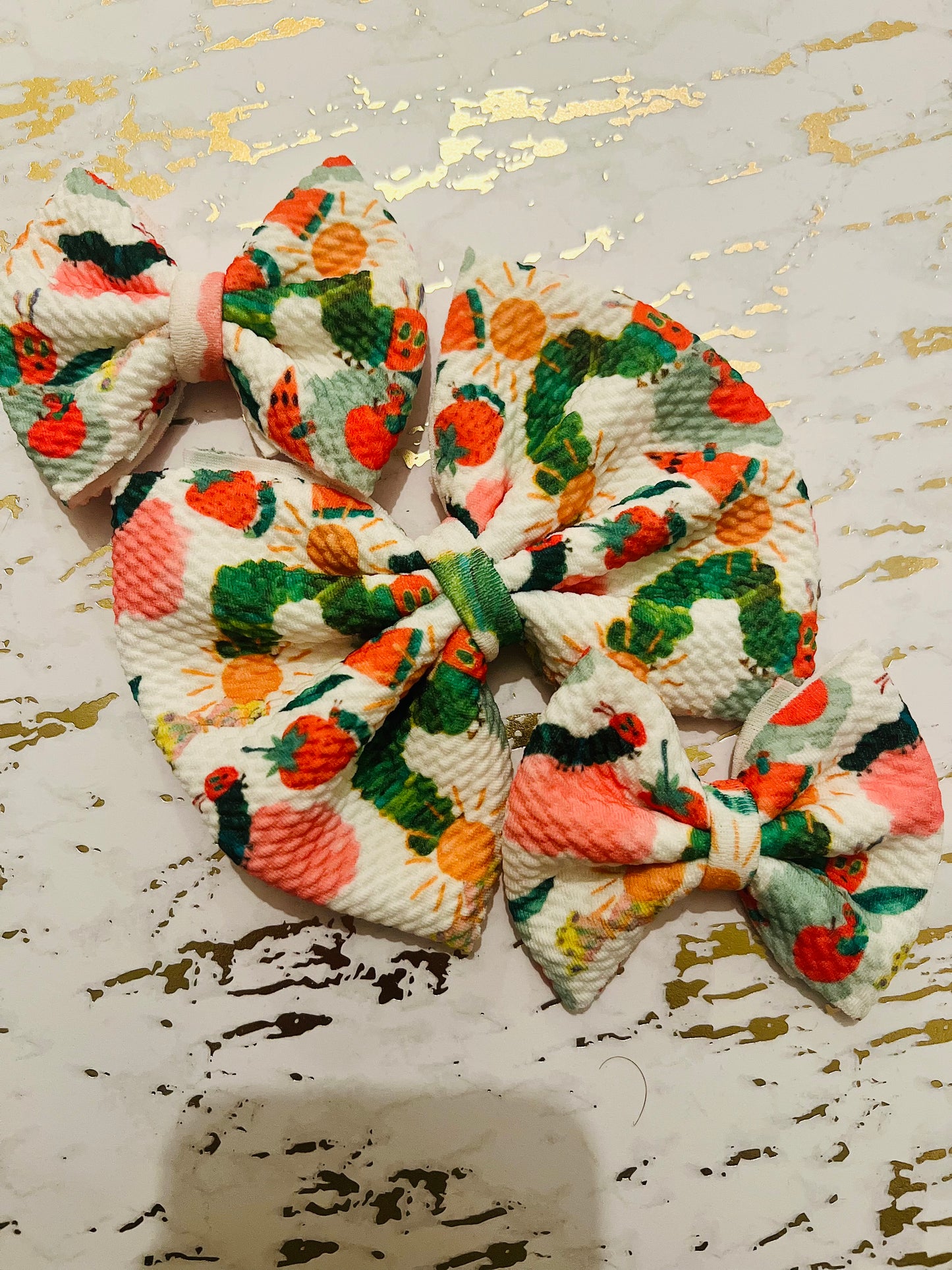 3” Caterpillar hair bow