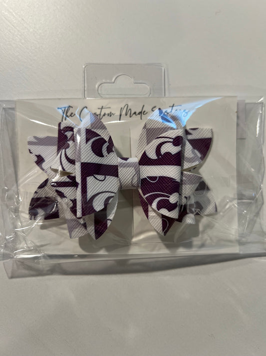 3.5” KSU Wildcats Faux Bow