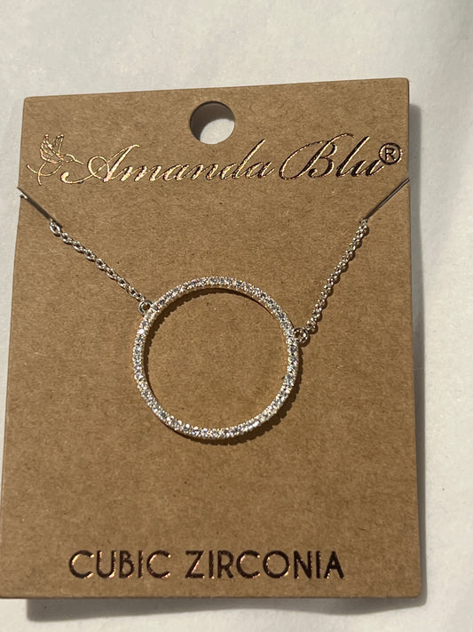 Circle hoop necklace