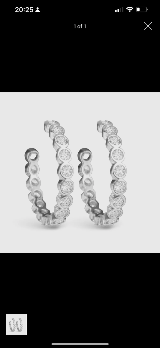 Hoop micro earrings