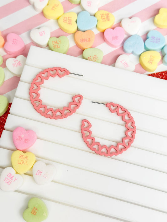 Hoop Of Hearts Earrings